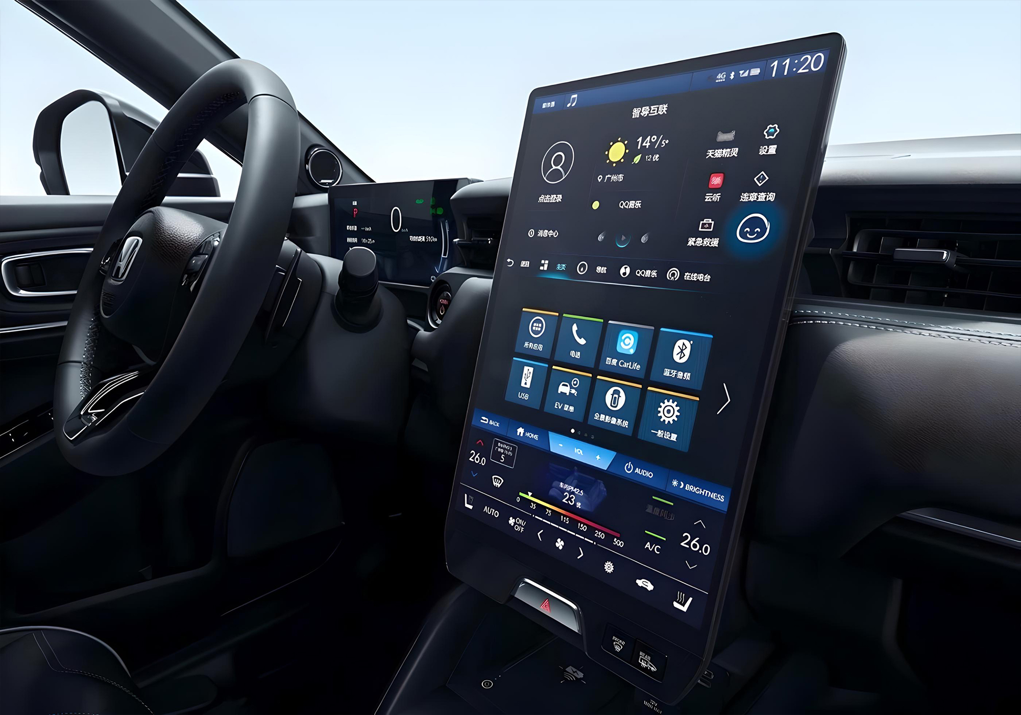 Інтер'єр Honda e:NP1 | Елетромобілі з Китаю в Україні