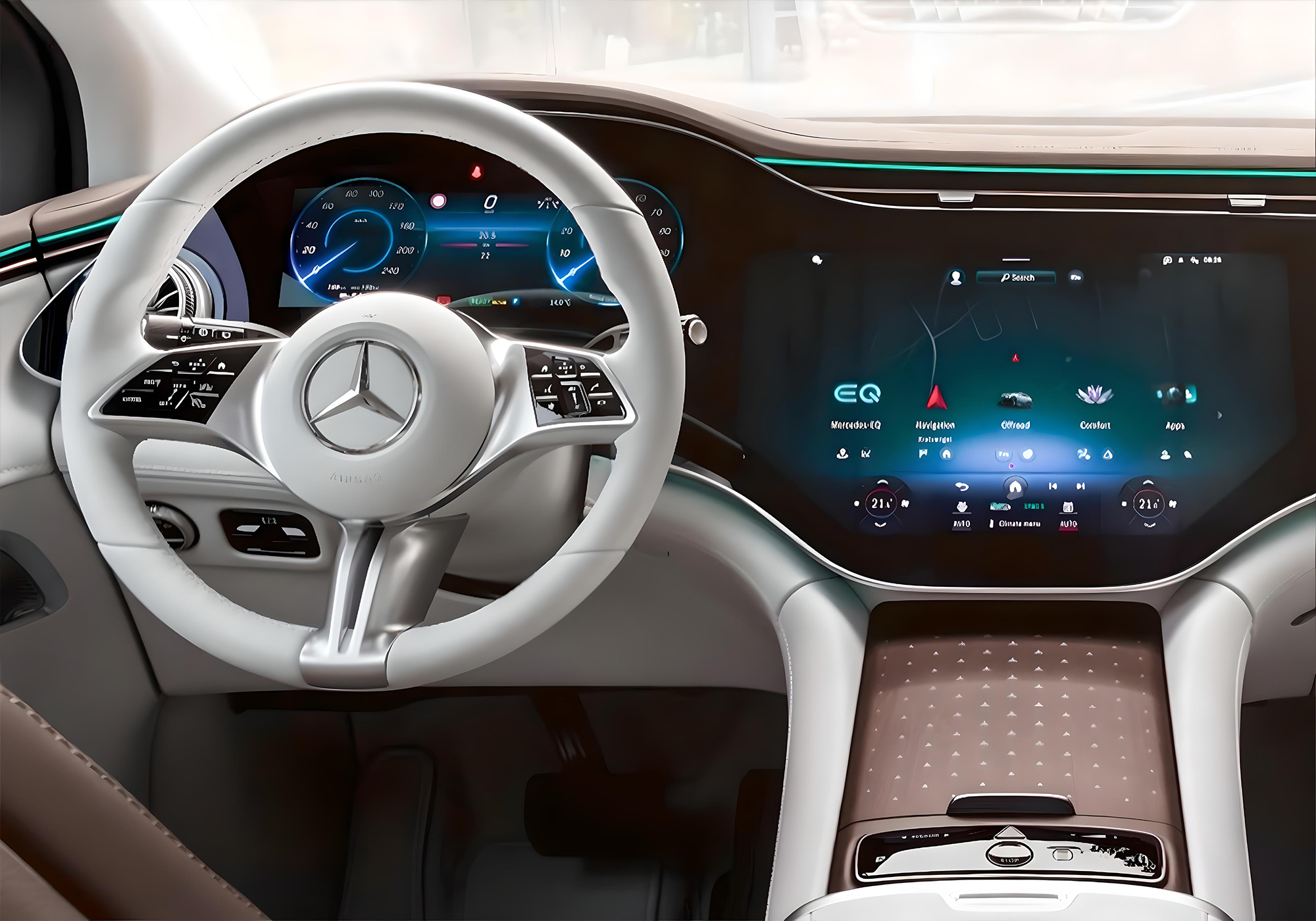 Інтер'єр Mercedes-Benz EQE SUV | Елетромобілі з Китаю в Україні