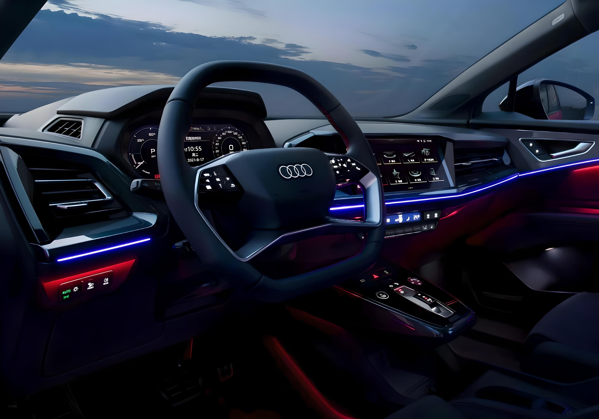 Інтер'єр Audi Q5 e-tron | Елетромобілі з Китаю в Україні