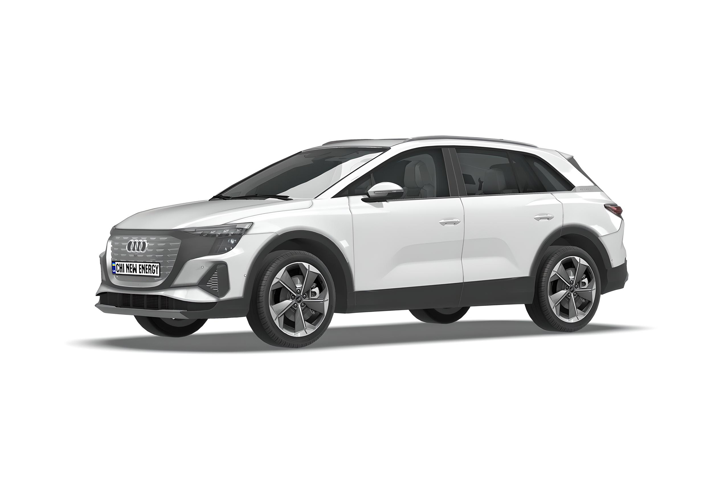 Audi Q5 e-tron white | White mage